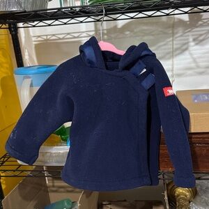 Widgoen Navy Blue Kids Hoodie Fleece 12 Month